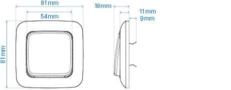 Reflex SI/SI Linear Maßzeichnung