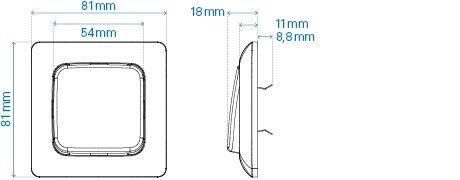 Reflex SI/SI Linear Maßzeichnung
