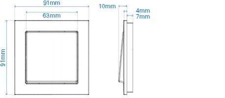 Busch-axcent Maßzeichnung